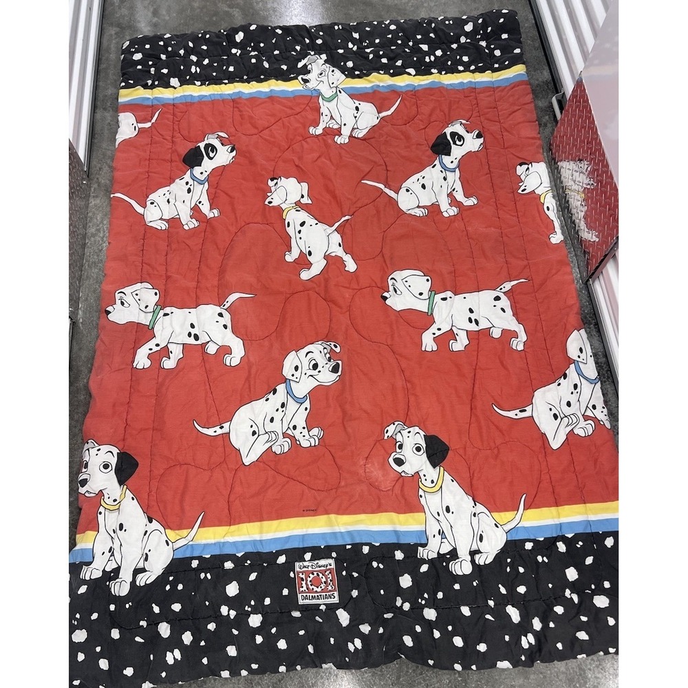 Walt Disney 101 Dalmatians Kids Twin Comforter 1990s Vintage